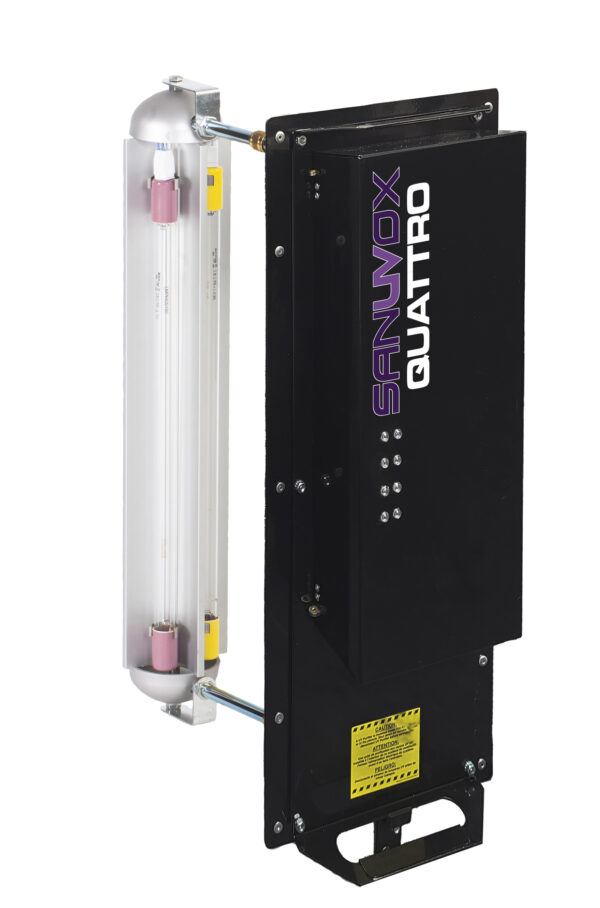 QUATTRO - In-duct UV air purifier with 4x 18" UVC lamps and BMS connectivity
